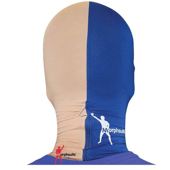 Morphsuit Morphmask Halloween Mask Costume Blue/Gold NWT - Picture 1 of 2